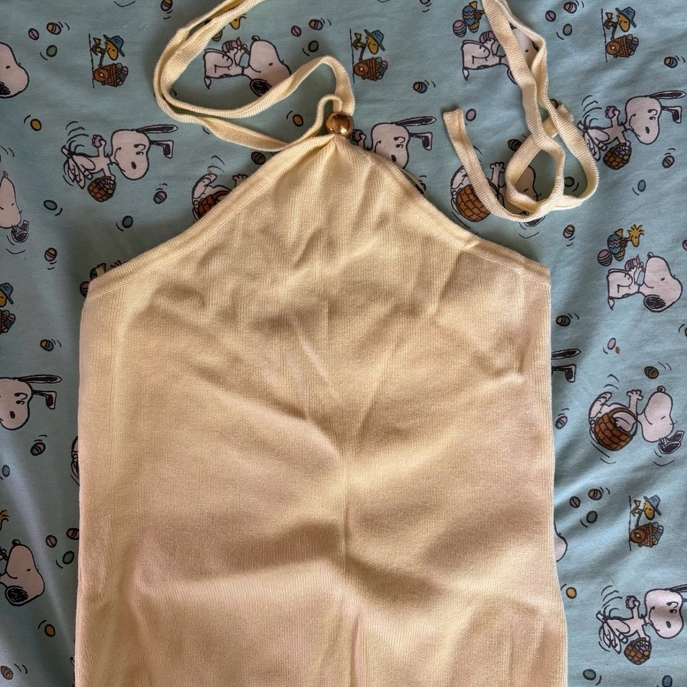 Edikted Yellow Halter Top